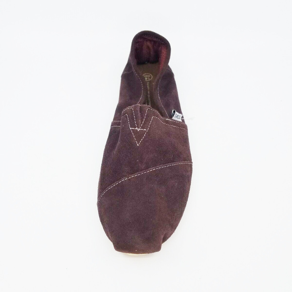 Toms Alpargata Classic Suede Brown Slip On - Picture 4 of 8